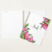 Aquarelle rose monogramme Floral personnalisé (Devant avec enveloppe)