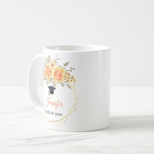 Aquarelle Rose Mug (Devant gauche)