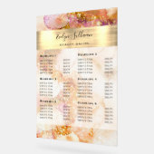 Aquarelle rose or - Faux Prix (Angle)