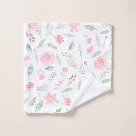 Aquarelle rose pâle (Gant de toilette)