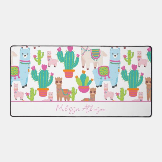 Aquarelle rose pâle Llama (Recto)