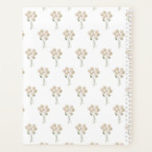 Aquarelle rose pâle Motif hebdomadaire (Dos)