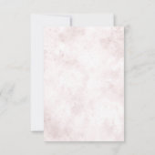 Aquarelle rose pâle RSVP botanique géométrique (Dos)