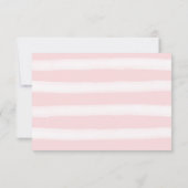 Aquarelle rose pâle sur blanc RSVP (Dos)