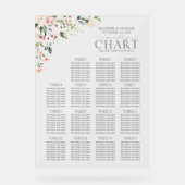 Aquarelle rose Pêche Réception Florale Siège (Recto)