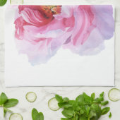 Aquarelle rose Peony Serviettes de cuisine (Plié)