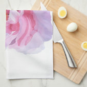 Aquarelle rose Peony Serviettes de cuisine (Quart Plié)