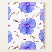 Aquarelle Rose Personnalisée Floral Planner (Dos)