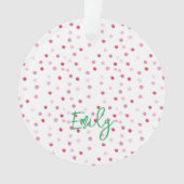 Aquarelle rose Pois NOM PHOTO Sweet Preppy (devant)