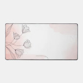 Aquarelle rose romantique Floral (Recto)