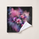 Aquarelle Rose rose et violet Dreamy (Gant de toilette)