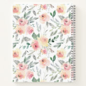 Aquarelle rose Rose Journal de prière Motif (Dos)