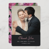 Aquarelle rose rose | MERCI (Devant / Derrière)