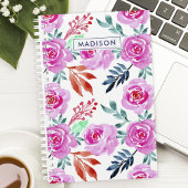 Aquarelle rose Rose motif floral