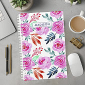 Aquarelle rose Rose motif floral