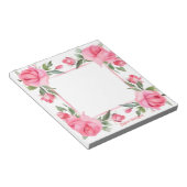 Aquarelle rose rose pour le Bloc-notes de Saint-Va (Incliné)