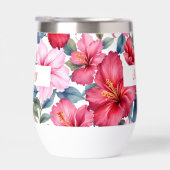 Aquarelle rose rouge Hibiscus Fleurs (Droite)