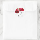 Aquarelle Rose rouge - Sticker Rose (Sac)