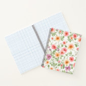 Aquarelle Rose sauvage Carnet spiral (Intérieur)