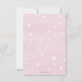 Aquarelle rose simple avec Carte de remerciements  (Dos)