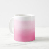Aquarelle rose vif Ombre Mug (Devant gauche)