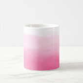 Aquarelle rose vif Ombre Mug (Centre)