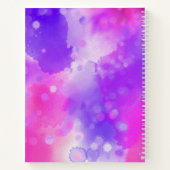 Aquarelle rose violet Carnet mémoire enfant (Dos)