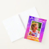 Aquarelle rose violet Carnet mémoire enfant (Intérieur)