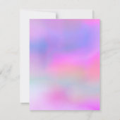 Aquarelle rose violet doux 16 Invitation (Dos)