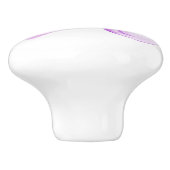 Aquarelle rose violet poney / cheval bouton (Côté)