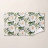 Aquarelle Roses blanches (Serviette à main)
