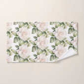 Aquarelle Roses blanches (Serviette à main)