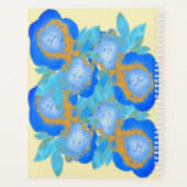 Aquarelle Roses Bleu Or Hebdomadaire (Dos)