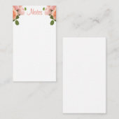 Aquarelle Roses Calligraphié Script Modèle Chic (Devant / Derrière)