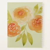 Aquarelle Roses Couleur Abricot Hebdomadaire (Dos)