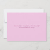 Aquarelle Roses Feuillage Floral Merci (Dos)