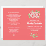 Aquarelle Roses romantiques Programmes de mariage<br><div class="desc">Rose romantique Coral rose Aquarelle Conception de peinture de mariage plié personnalisé Programme de mariage. Concordance des invitations de mariage, des invitations de douches nuptiales, des cartes de dates, des timbres d'Mariage, des cartes de remerciements et d'autres articles de papeterie et cadeaux de Mariage disponibles dans la catégorie Design floral...</div>