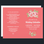 Aquarelle Roses romantiques Programmes de mariage<br><div class="desc">Rose romantique Coral rose Aquarelle Conception de peinture de mariage plié personnalisé Programme de mariage. Concordance des invitations de mariage, des invitations de douches nuptiales, des cartes de dates, des timbres d'Mariage, des cartes de remerciements et d'autres articles de papeterie et cadeaux de Mariage disponibles dans la catégorie Design floral...</div>