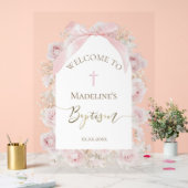 aquarelle roses roses Baptême (Mariage)