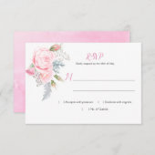 Aquarelle Roses Roses Rose Hydrangeas Verdure RSVP (Devant / Derrière)