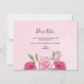 Aquarelle Roses Roses Roses Roses Soit Ma Carte D' (Dos)