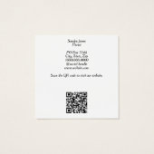 Aquarelle Roses rouges et roses Cartes de visite (Dos)