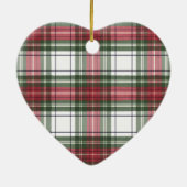 Aquarelle rouge et verte Ornement de Noël (Dos)