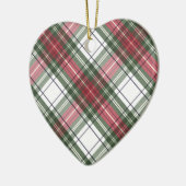 Aquarelle rouge et verte Ornement de Noël (Gauche)