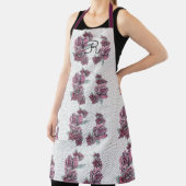 Aquarelle rouge femmes première tablier (Insitu)