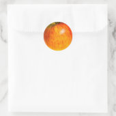 Aquarelle Rouge Pomme - autocollant (Sac)