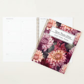 Aquarelle Rouge rose Dahlia Motif Design (Devant avec enveloppe)
