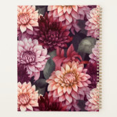 Aquarelle Rouge rose Dahlia Motif Design (Dos)