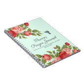 Aquarelle Rouge Roses Journal de prière (Côté Droit)