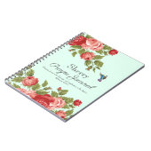 Aquarelle Rouge Roses Journal de prière (Côté gauche)